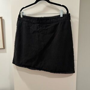 Madewell Black Denim Mini Skirt - 32